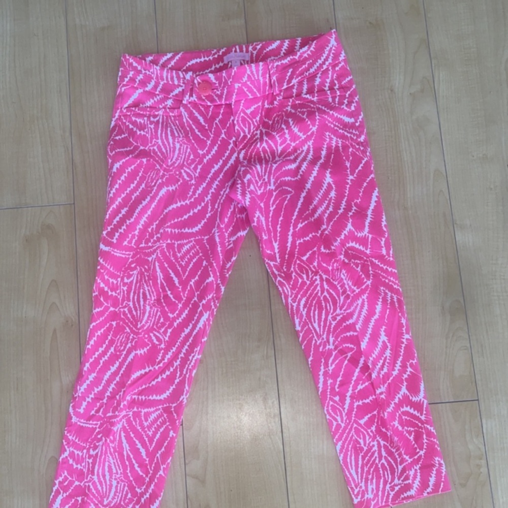 Lilly Pulitzer pink pants size 8